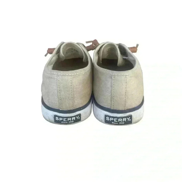 SPERRY women's sneakers. In great used condition color Oat sand tan Size 7.5 - Picture 4 of 11